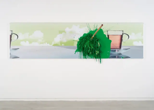 《Billboard and Mop》(2021) H80xW300xD160cm /  / Billboard and Mop (2021) H80xW300xD160cm