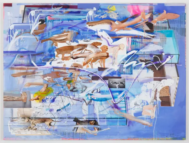 《Bones from Sea》(2017) / H194xW259cm キャンバスに油彩