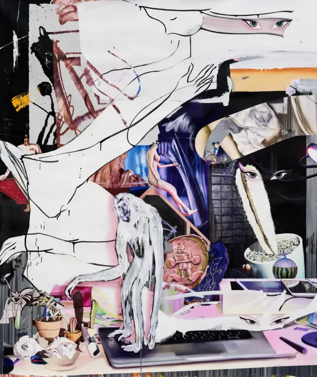 《Sleep Well》(2017) / H220xW190cm キャンバスに油彩