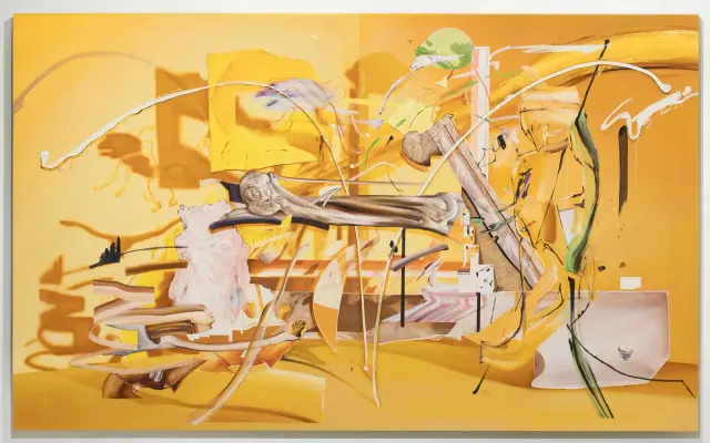 《Yellow Room》(2017) / H140xW230cm キャンバスに油彩