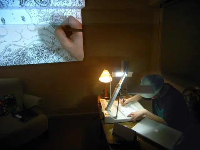 LIVE Drawing Show BIRTH DEATH EXPERIENCE #1, 2009