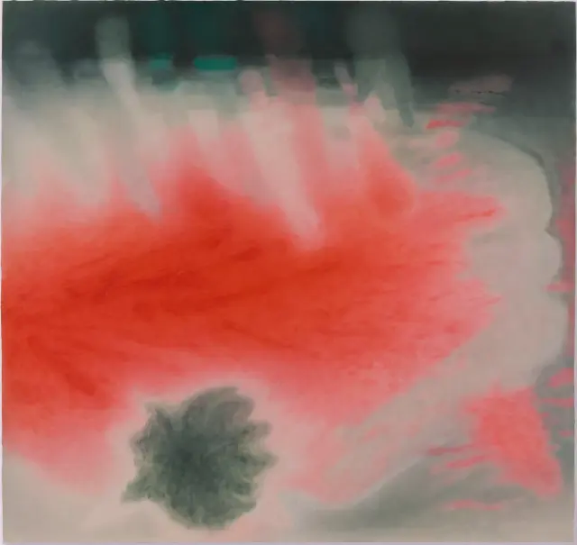 《近道と道草》(2009) 紙に油彩、H155xW165cm
