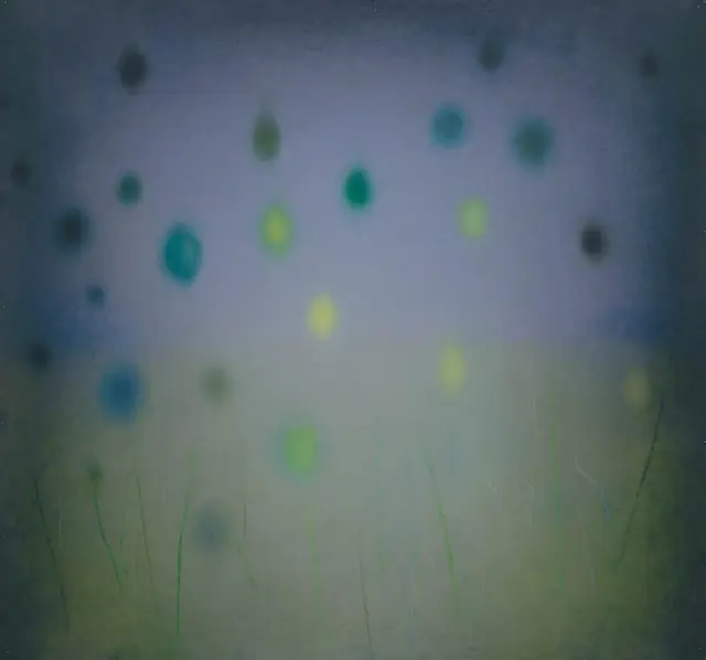 《夜が少しづつ降りる》(2005) 紙に油彩、H154xW165cm