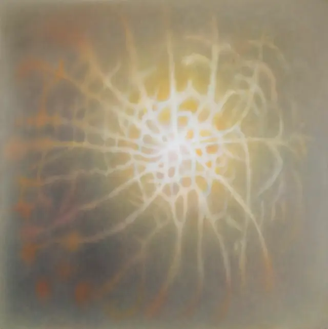 《恵みを見上げる》(2009) キャンバスに油彩、H162.2xW162cm