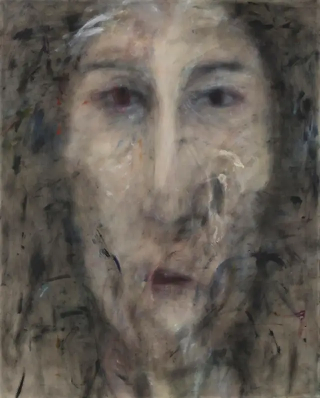 《Untitled》2015、キャンバスに油彩、H162xW130.3 cm