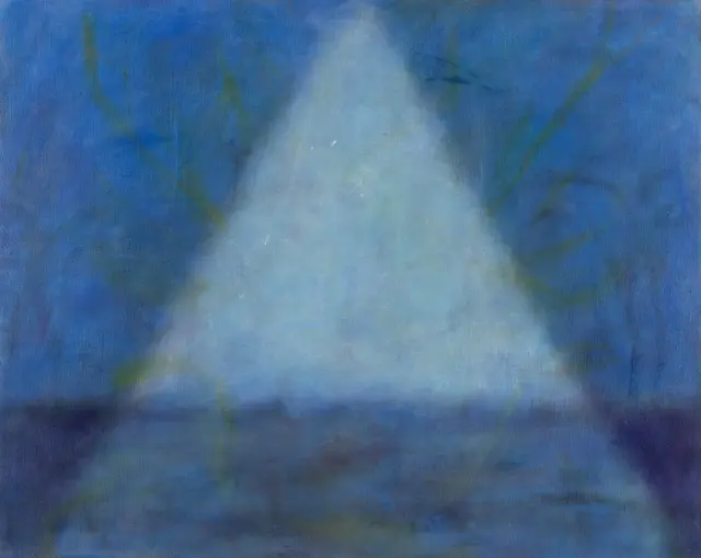 《water mountain》2020、キャンバスに油彩、H72.7xW91 cm