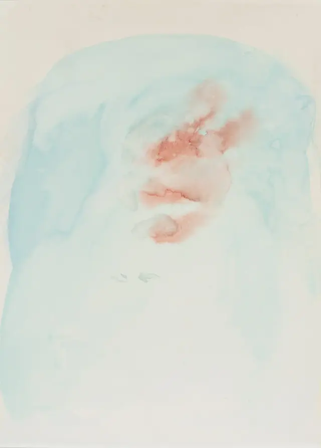 《Untitled》2020、紙に水彩、H26.6xW19.2 cm