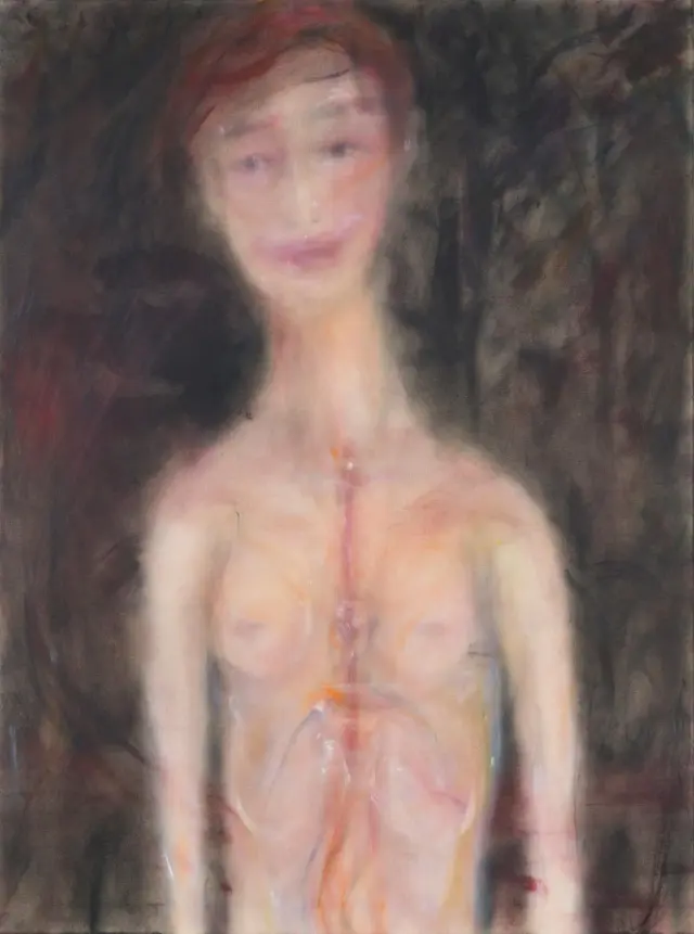 《Untitled》2017、キャンバスに油彩、H130.3xW97 cm