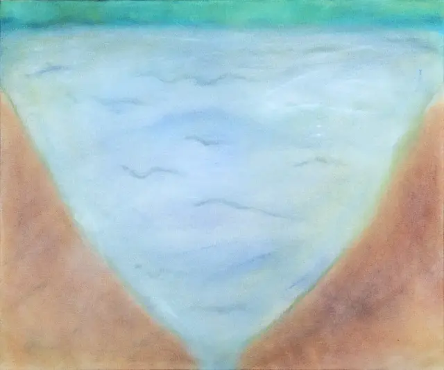 《inside》2021、キャンバスに油彩、H61xW72.8 cm