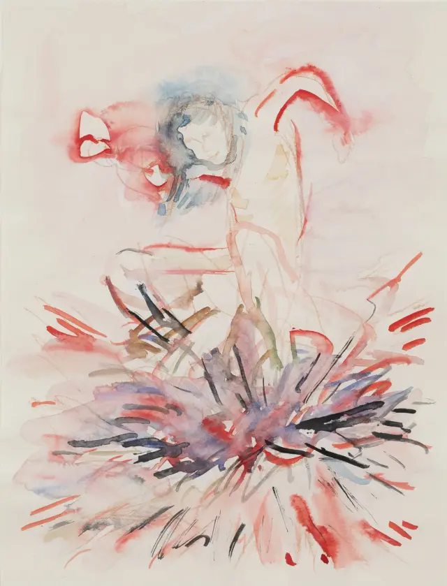 《Untitled》2019、紙に色鉛筆、水彩、H27.2xW20.7 cm