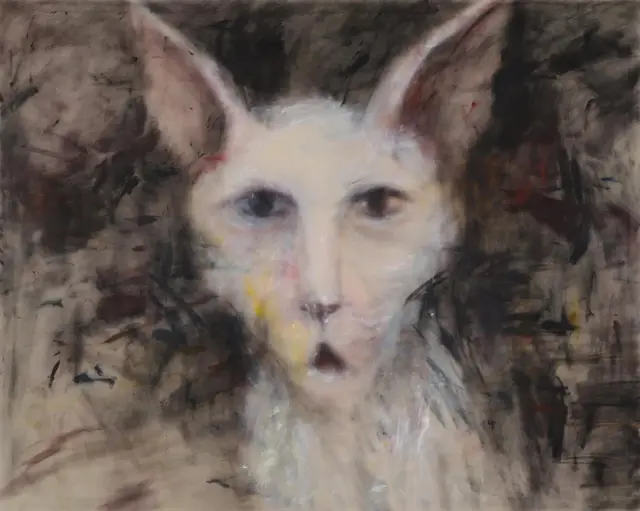 《Untitled》2015、キャンバスに油彩、H181.3xW227.3 cm