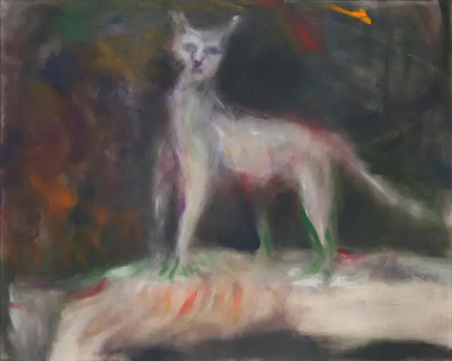 《Untitled》2017、キャンバスに油彩、H73xW91 cm
