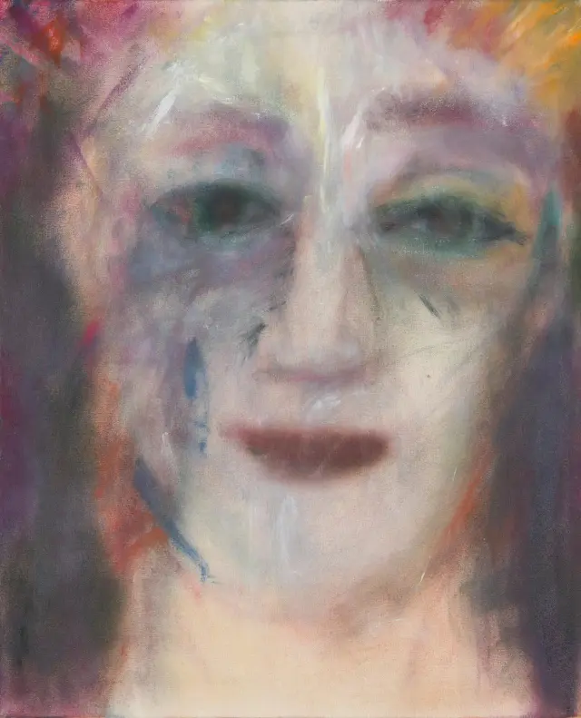 《Untitled》2017、キャンバスに油彩、H65xW53 cm