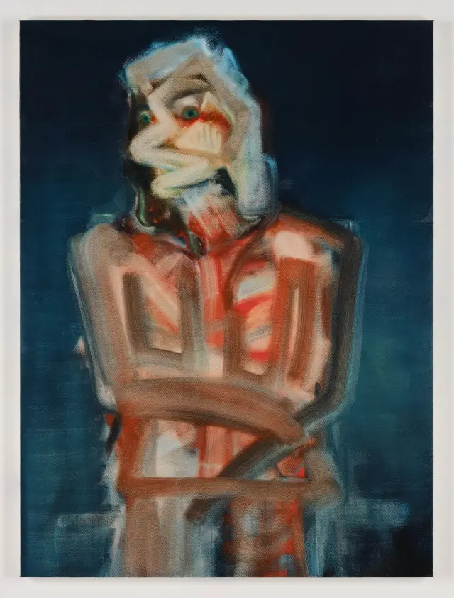 《Untitled (Yasu no.1)》2022年、キャンバスに油彩、H130.5xW97.2cm