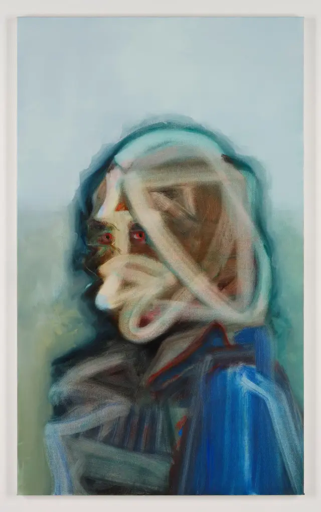 《Untitled (Zon no.2)》2022年、キャンバスに油彩、H162.2xW97.2cm