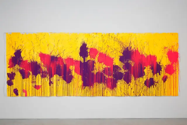 Pink & Purple on Sunflower Yellow, 2012