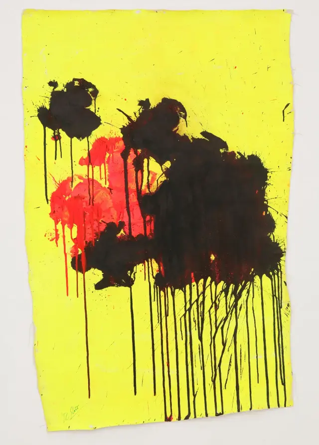 Red and Black on Yellow, 2014