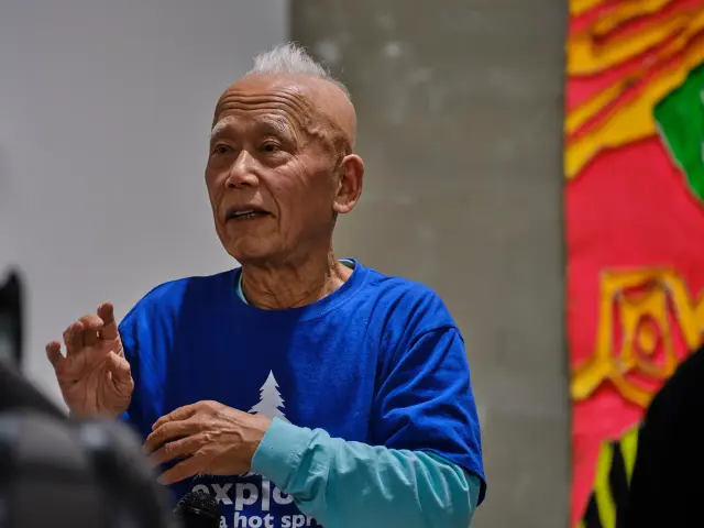 篠原有司男 ギャラリートーク、ANOMALY、東京、2021 / 撮影：三嶋一路