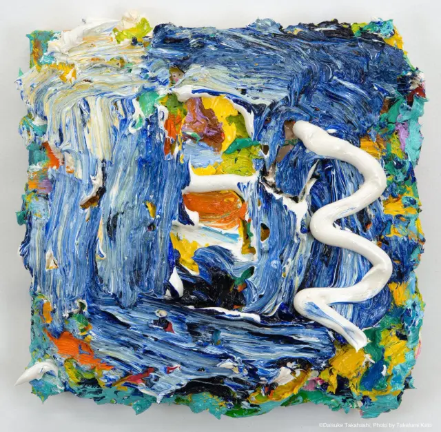 《無題（マドンナ）》2013年、パネルに油彩、H25xW26cm