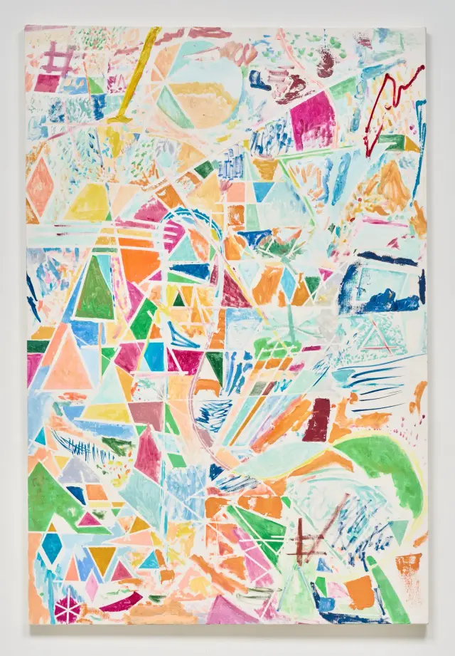 《Open Map -15》2024-25年、キャンバスに油彩、H194×W130.3 cm