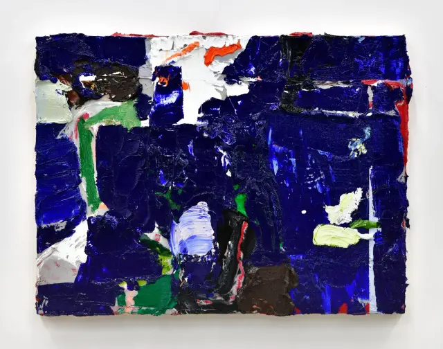 《Untitled / Aquarium》2020年、パネルに油彩、H81.5xW62cm