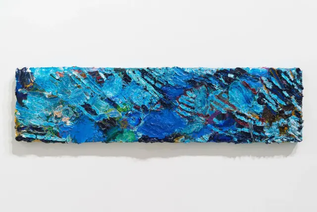 《42-53-61 眠る絵画》 2016-2017年、パネル、キャンバスに油彩、H73.3xW117.5cm
