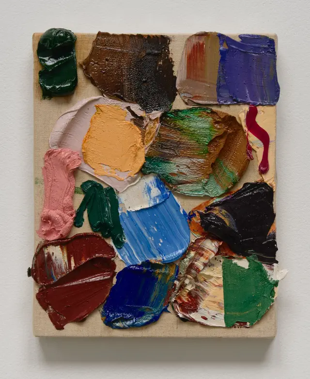 《Untitled》2025年、キャンバスに油彩、H24.5×W20.5 cm