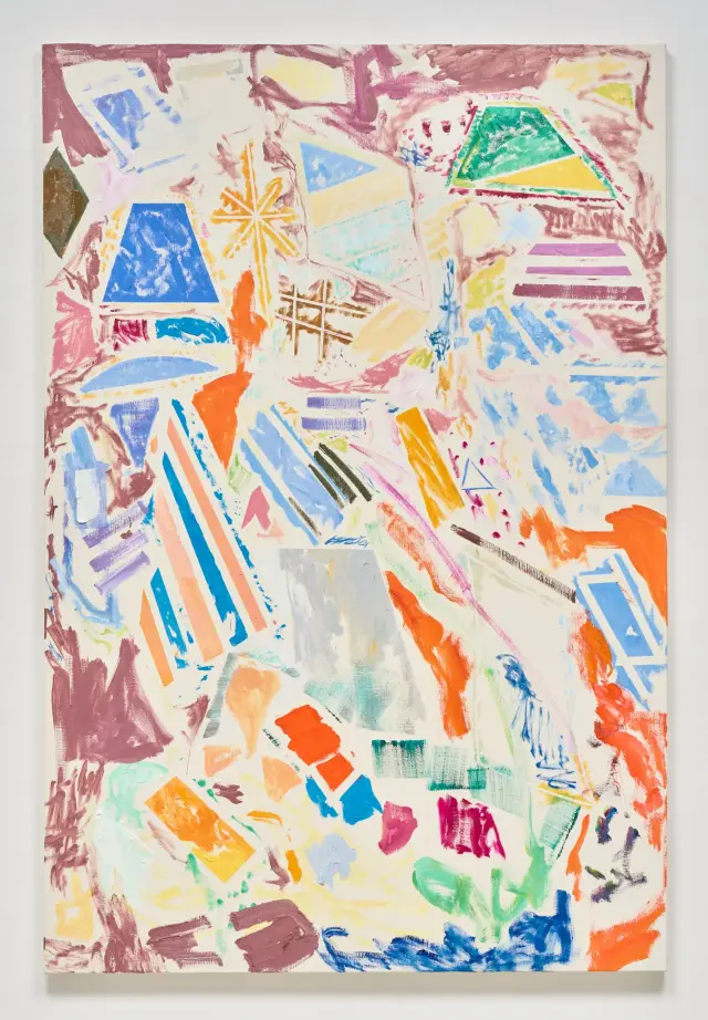 《Open Map (Misty Landscape)》2024年、キャンバスに油彩、H194×W130.3 cm