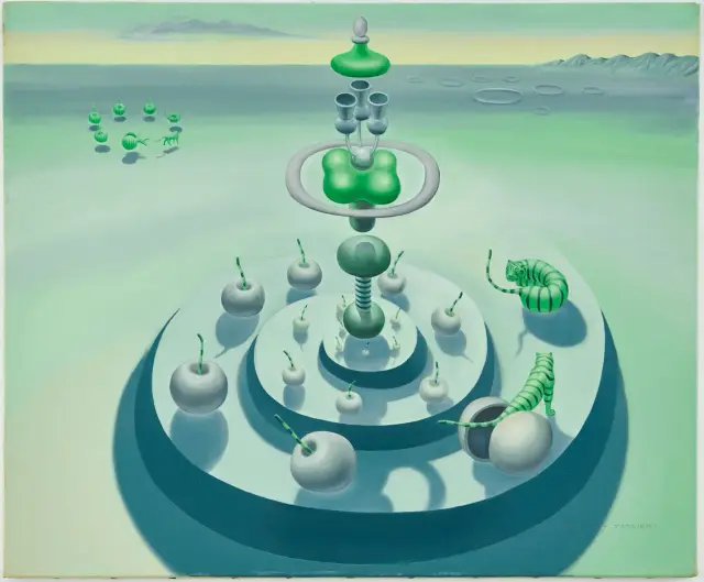 《母型装置》 (1989) キャンバスに油彩 / Matrix Installation (1989) Oil on canvas