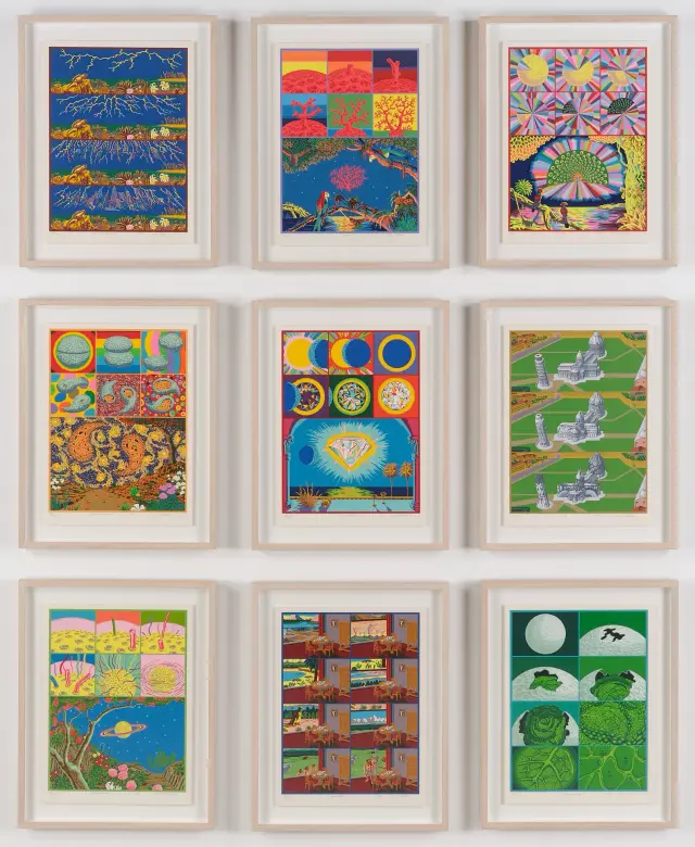 立石大河亞 版画作品 Silk screen on paper