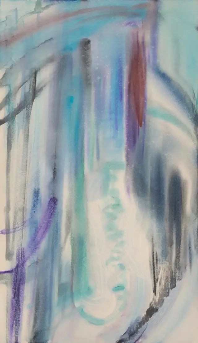 《View, A River, No.03, 2022》2022 / H194×W112cm、顔料、アクリル、その他、キャンバス