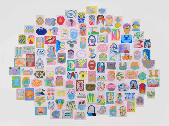 《野獣とわたしたち》2005-2007年、キャンバスにアクリル、Dimensions variable