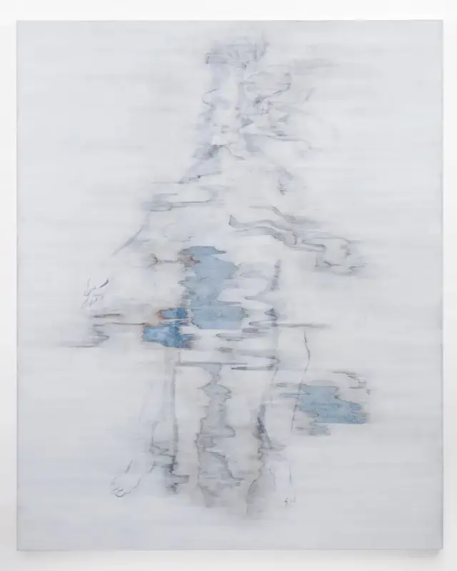 雨中の肖像 Portrait in the rain ・ 2021 ・ pigment on Japanese paper