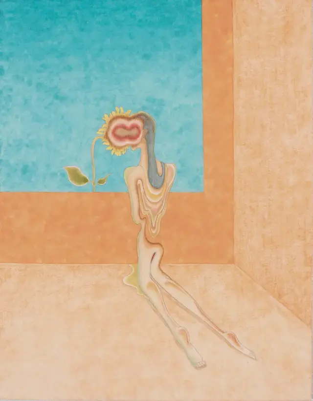 サマーモーメント Summer Moment ・ 2023 ・ Japanese paper, Mineral pigment