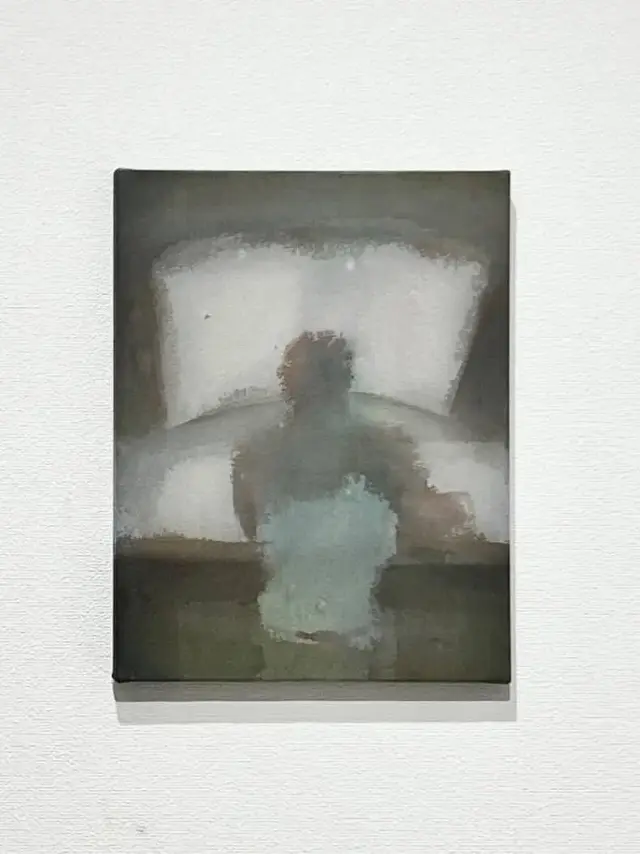 机でできる仕事 (work you can do on the desk) ・ 2025 ・ acrylic on canvas