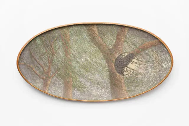 祖父の鏡 -Grandpa’s mirror- ・ 2021 ・ ceramic clay, glaze, color slip