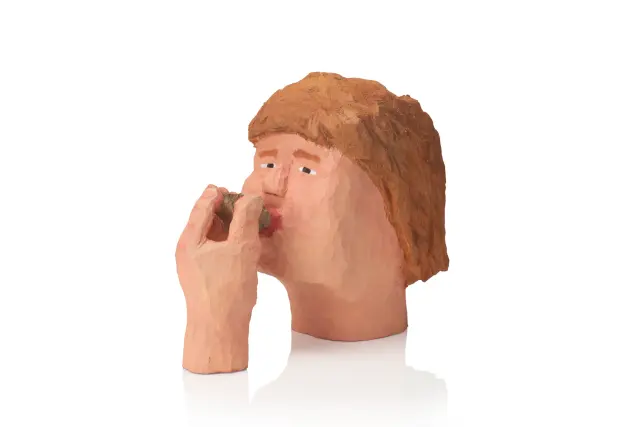 Man eating an oyster, 2025