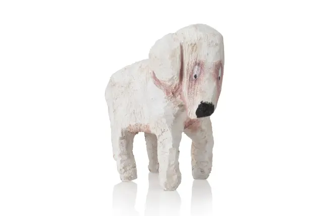 Dog looking at beef, 2025