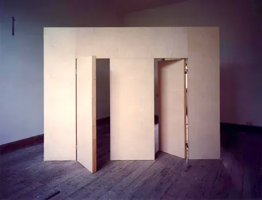 "untitled(elefant)" wood,plywood, 220x350cm, 1997