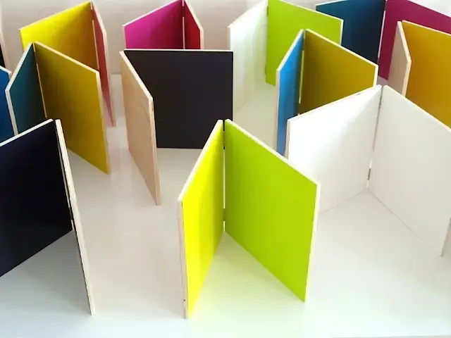"untitled (book)" 21,2 x 21.2 cm (each.), plywood, paint, 2012