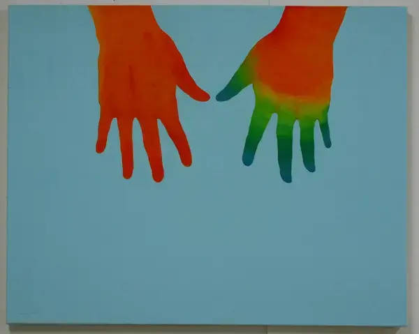 "thermo" 2003, acrylic on canvas, 72.5×92cm
