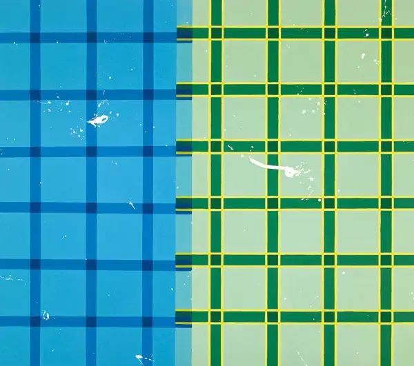 "view of dot" 2010, acrylic and oil-base house paint on canvas. 160×183cm Photo: Norihiro Ueno