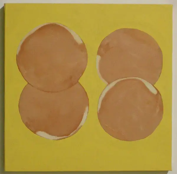 "nature" 2001, acrylic,oil, oil-base house paint on canvas, 30×30cm (each)