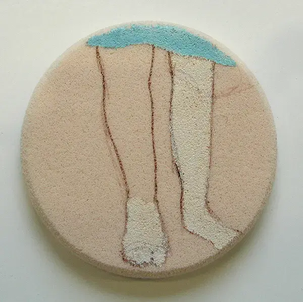 "puff series" 2002, acrylic on puff