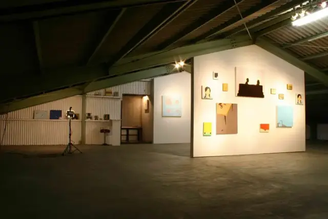 installation view “Picturegenic” 2007,  Boice Planing