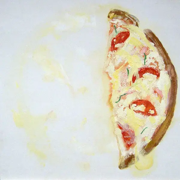 "pizza" 2010, acrylic and oil on canvas, 30×30cm (each)