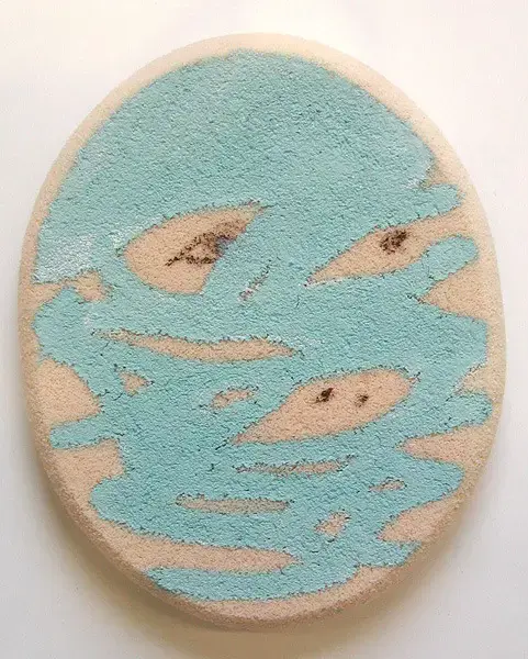"puff series" 2002, acrylic on puff