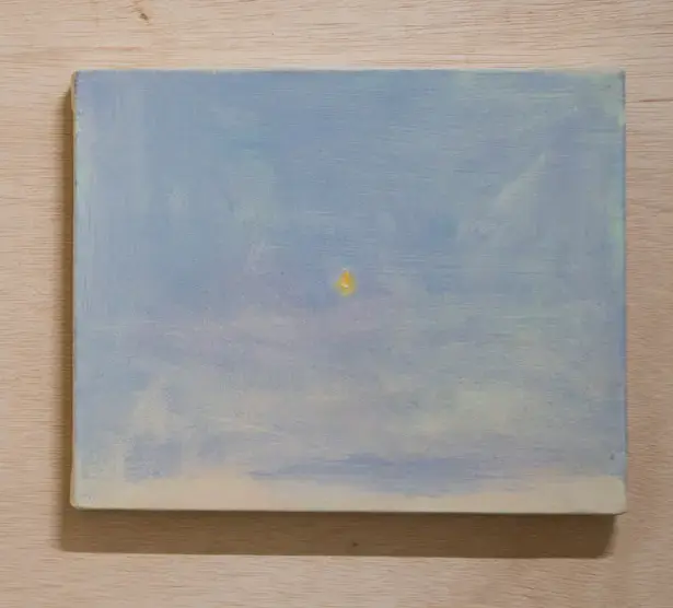 "first star" 2013, oil on canvas, 27.3×22cm