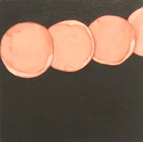 "nature" 2001, acrylic,oil, oil-base house paint on canvas, 30×30cm (each)