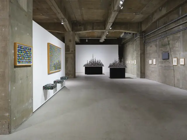 榎忠「RPM-1200」展示風景、ANOMALY、東京、2020 撮影: 三嶋一路